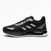 Black & Silver Lace-Up Sneakers