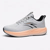Light Grey & Peach Lace-Up Sneakers