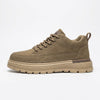 Taupe & Beige Chunky Lace-Up Sneakers