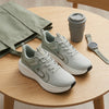 White & Sage Green Chunky Sneakers