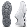 B Fashion white grey sneaker sole detail white background