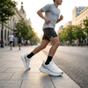 ACRUN white silver running shoes city lifestyle