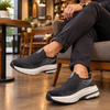 Skechers GoWalk Charcoal cafe indoor lifestyle