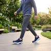 Skechers Go Walk navy blue park walk lifestyle