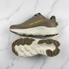 New Balance Fresh Foam X olive neon yellow sneaker flat lay marble sole